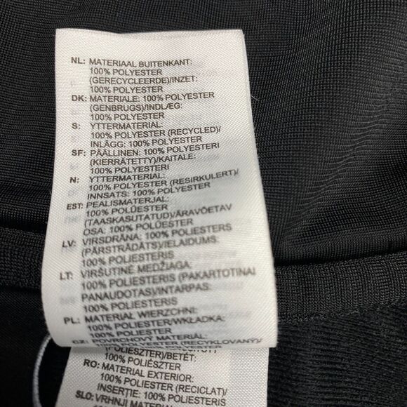 adidas Track Jacket Womens Medium Black Polyester Logo Long Sleeve Full Zipper - Picture 6 of 16